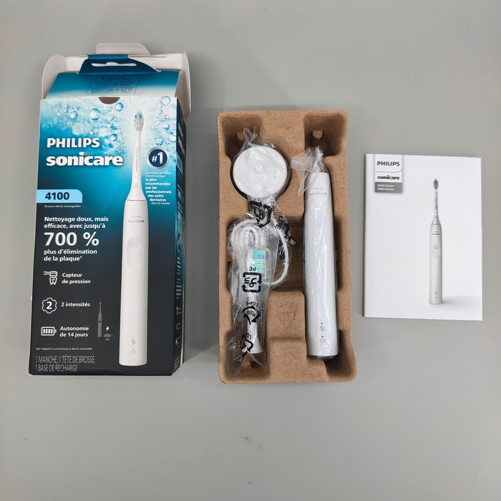 Philips Sonicare 4100 Electric Toothbrush HX3681 White Open Box New - Picture 2 of 7